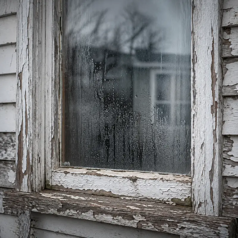 Fenêtre condensation, simple vitrage