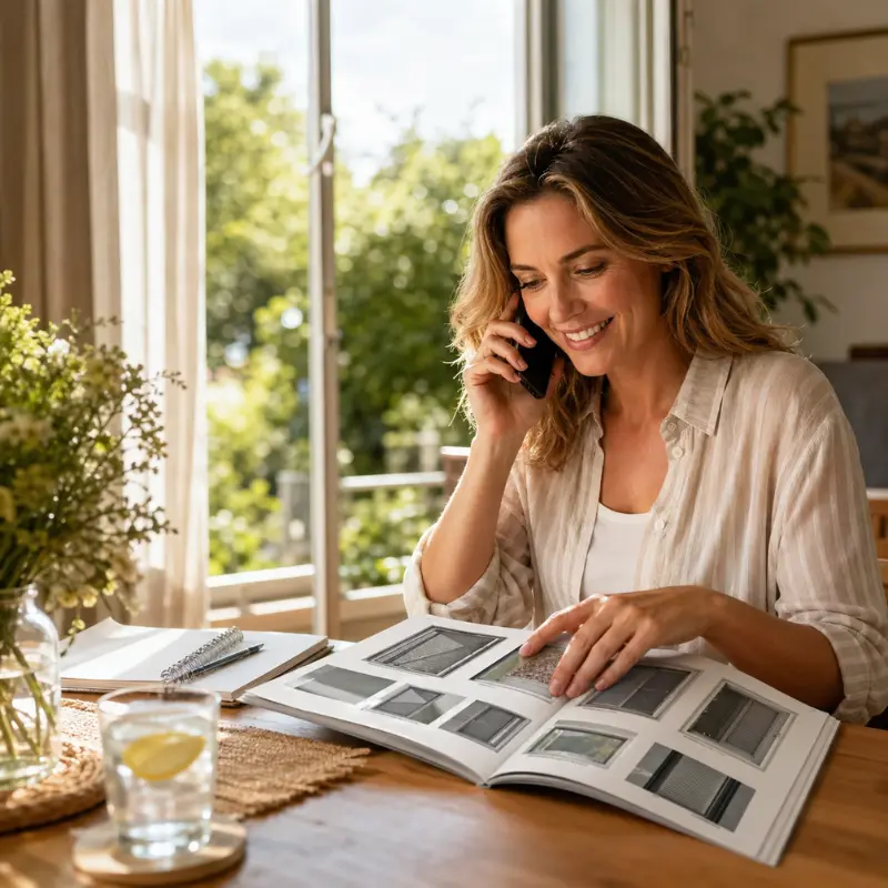 Moustiquaire passer commande avec MHC